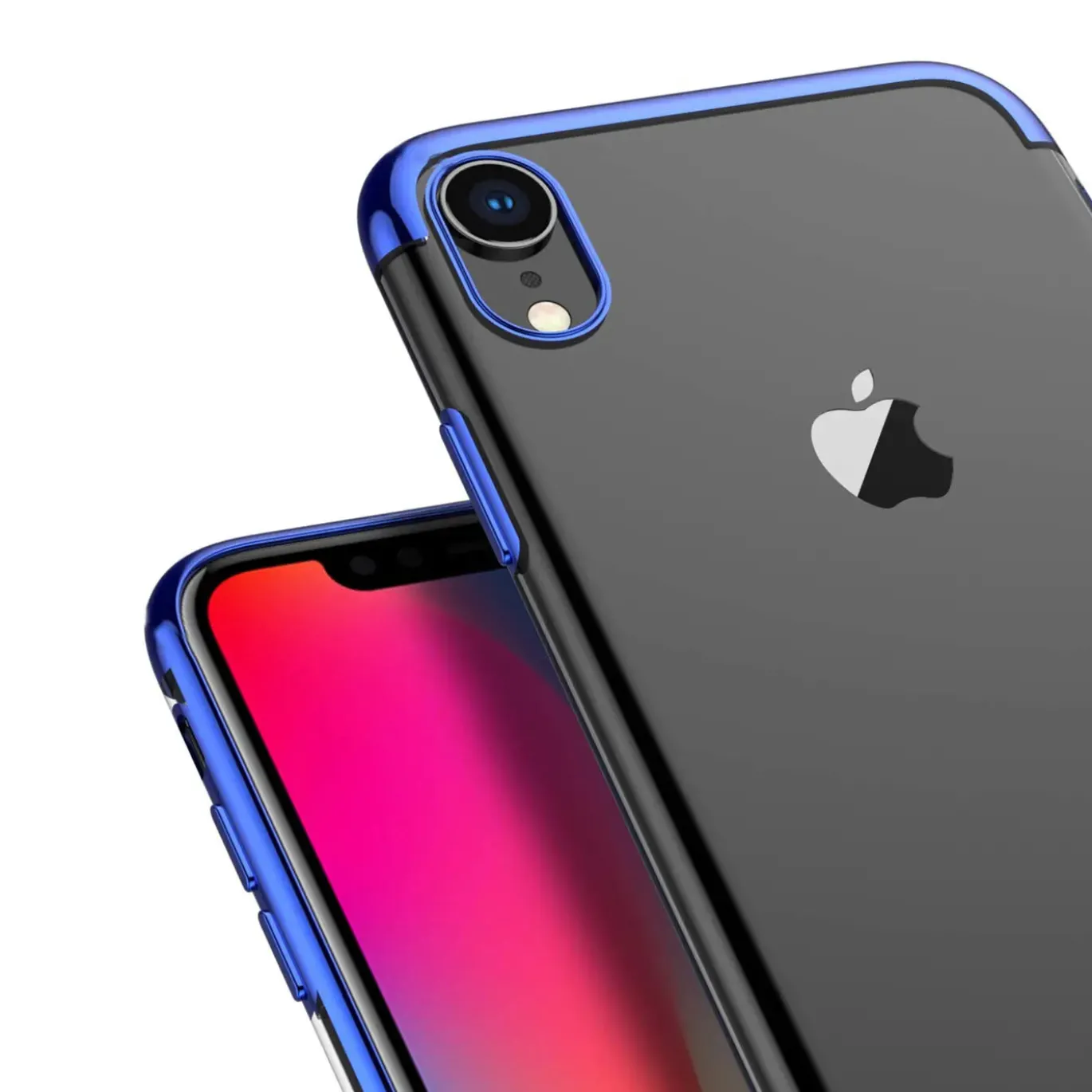 iPhone XR - Transparente Hülle mit Akzenten