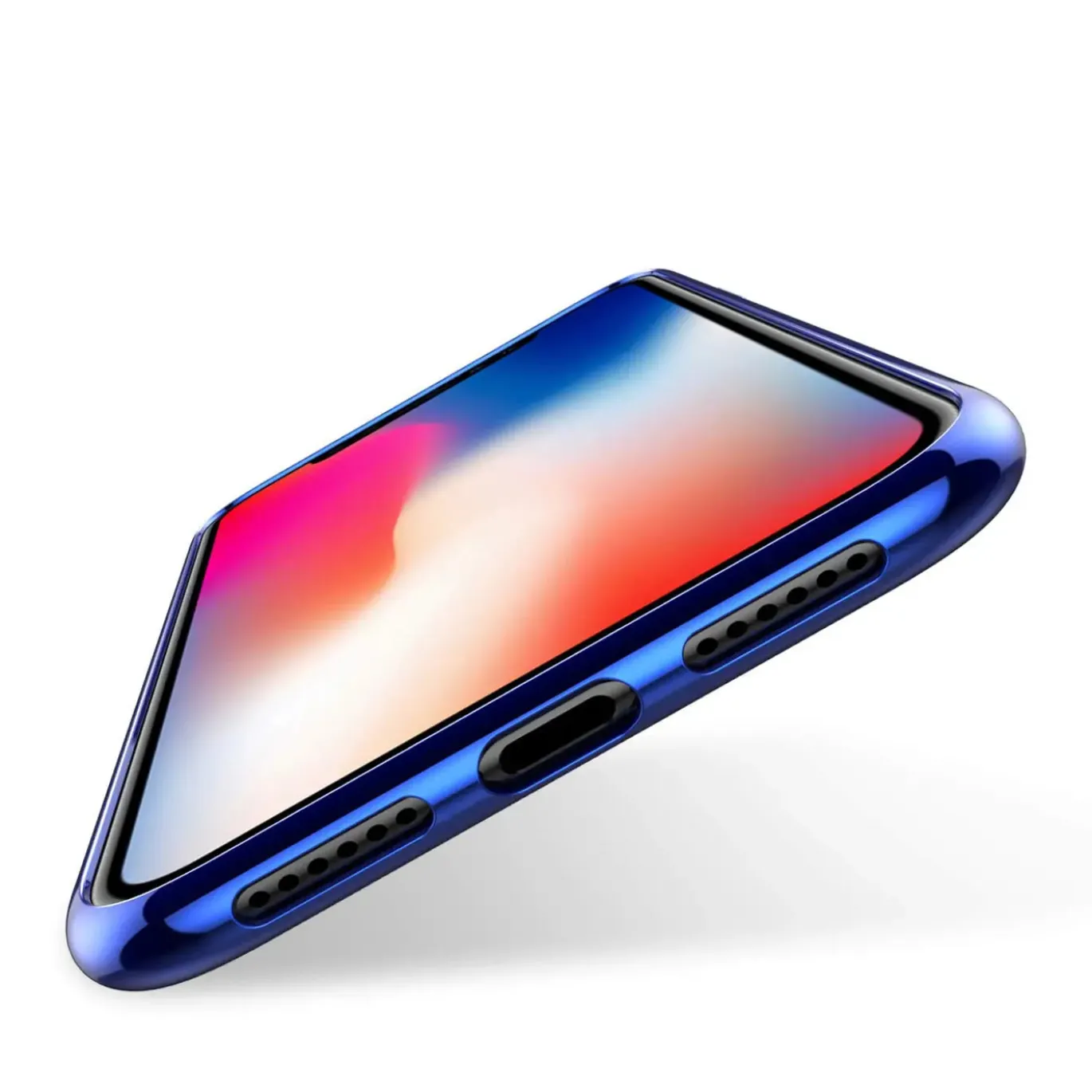 iPhone XR - Transparente Hülle mit Akzenten