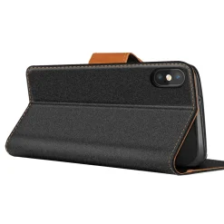 iPhone Xs Max - Jeanslook Klapphülle mit Kartenfach