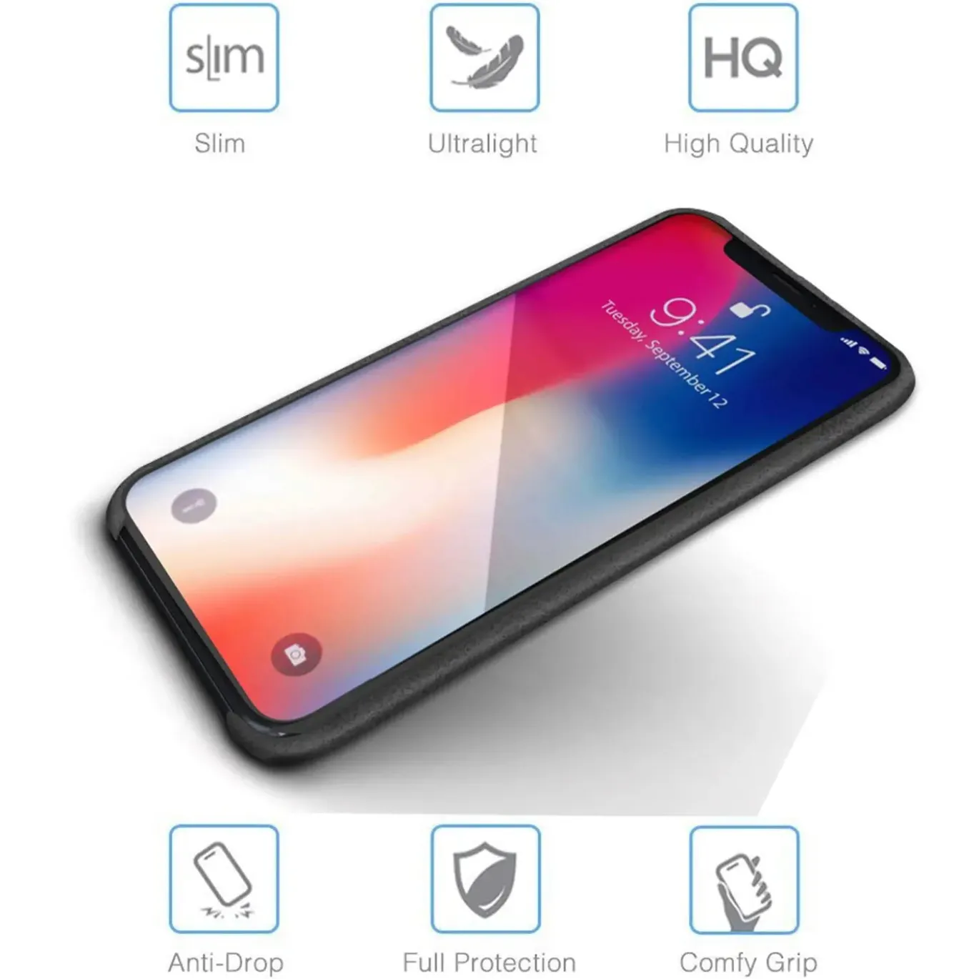 iPhone Xs Max - PU Hartschale Handyhülle