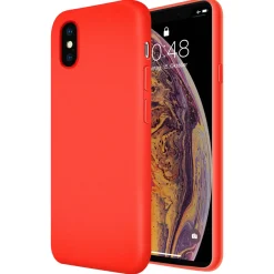 iPhone Xs Max - Silikon Case mit Mikrofaser-Innenseite
