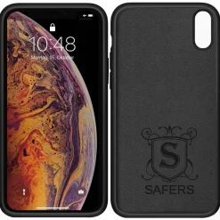 iPhone Xs Max - Silikon Case mit Mikrofaser-Innenseite