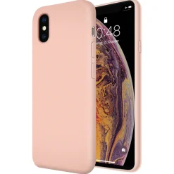 iPhone Xs Max - Silikon Case mit Mikrofaser-Innenseite