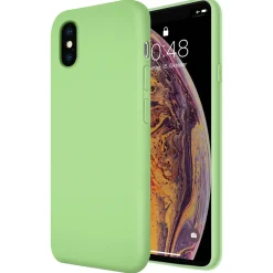 iPhone Xs Max - Silikon Case mit Mikrofaser-Innenseite