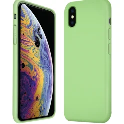 iPhone Xs Max - Silikon Case mit Mikrofaser-Innenseite