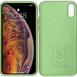 iPhone Xs Max - Silikon Case mit Mikrofaser-Innenseite