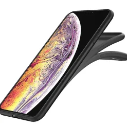 iPhone Xs Max - Slim Silikon Backcover Schwarz