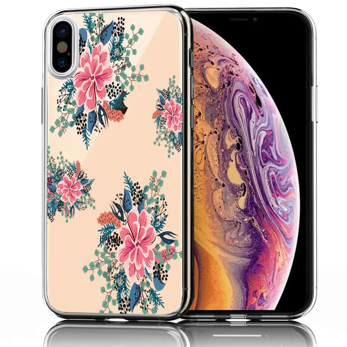 iPhone Xs Max - TPU Case mit Motivdruck