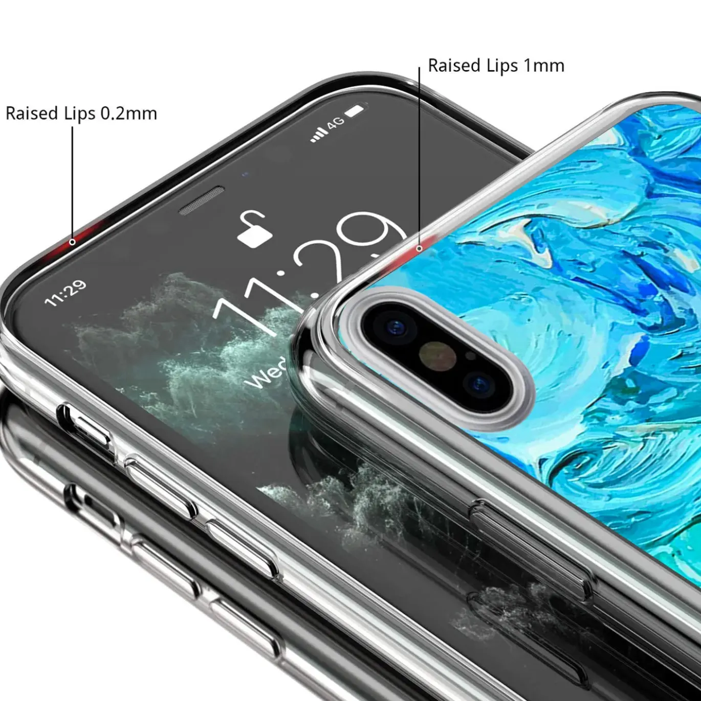 iPhone Xs Max - TPU Case mit Motivdruck