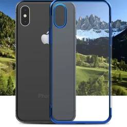 iPhone Xs Max - Transparente Hülle mit Akzenten