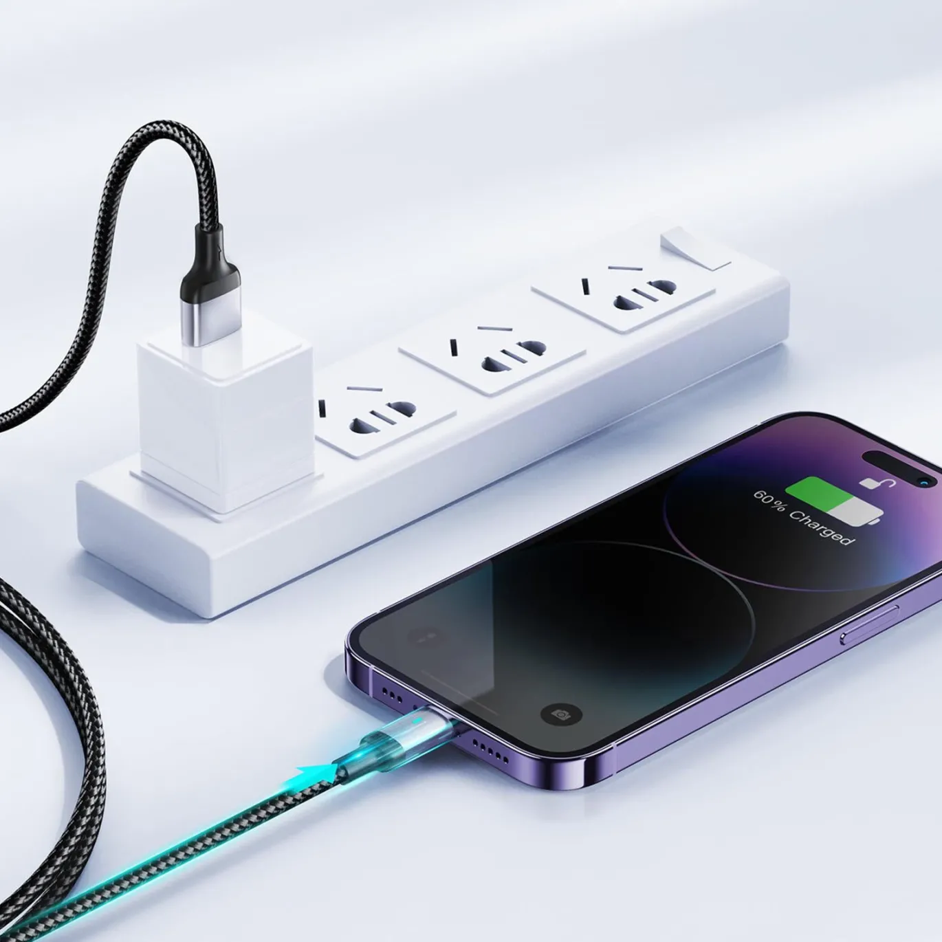 Joyroom USB Kabel - Lightning - 1.2M - Nylon