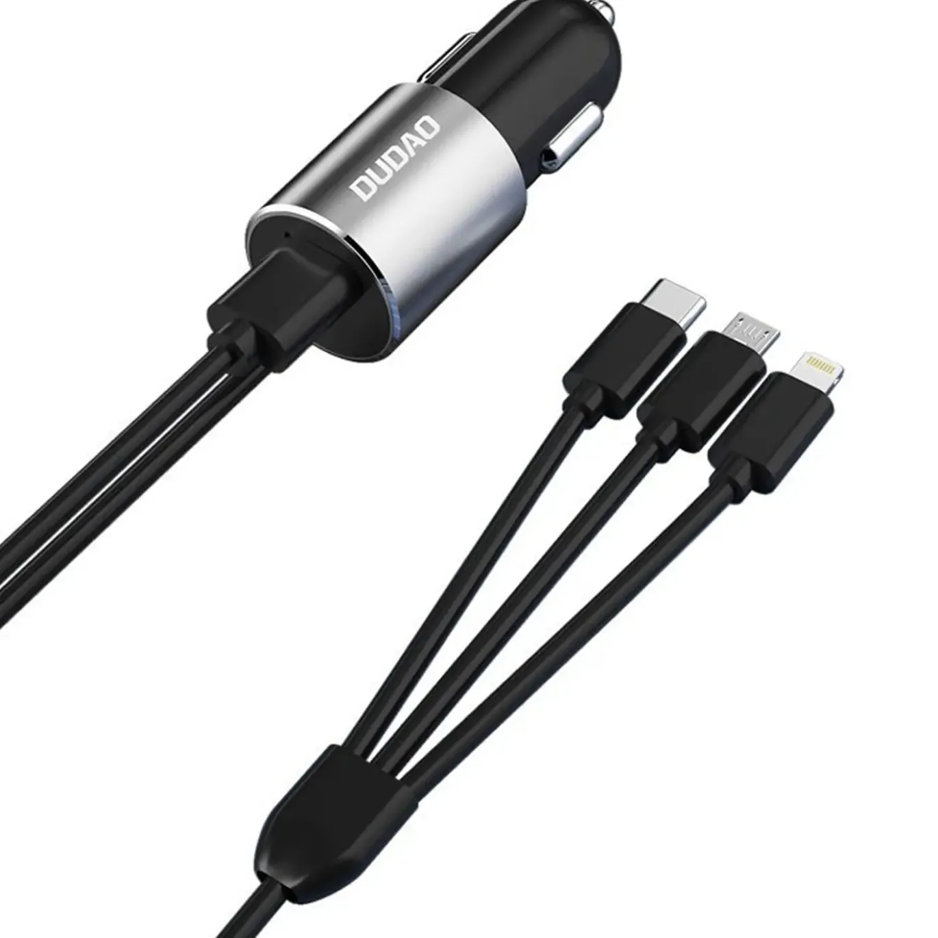 KFZ Ladegerät mit 3in1 Kabel