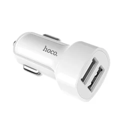 Kfz-Ladegerät Hoco - Z2A microUSB - Weiß