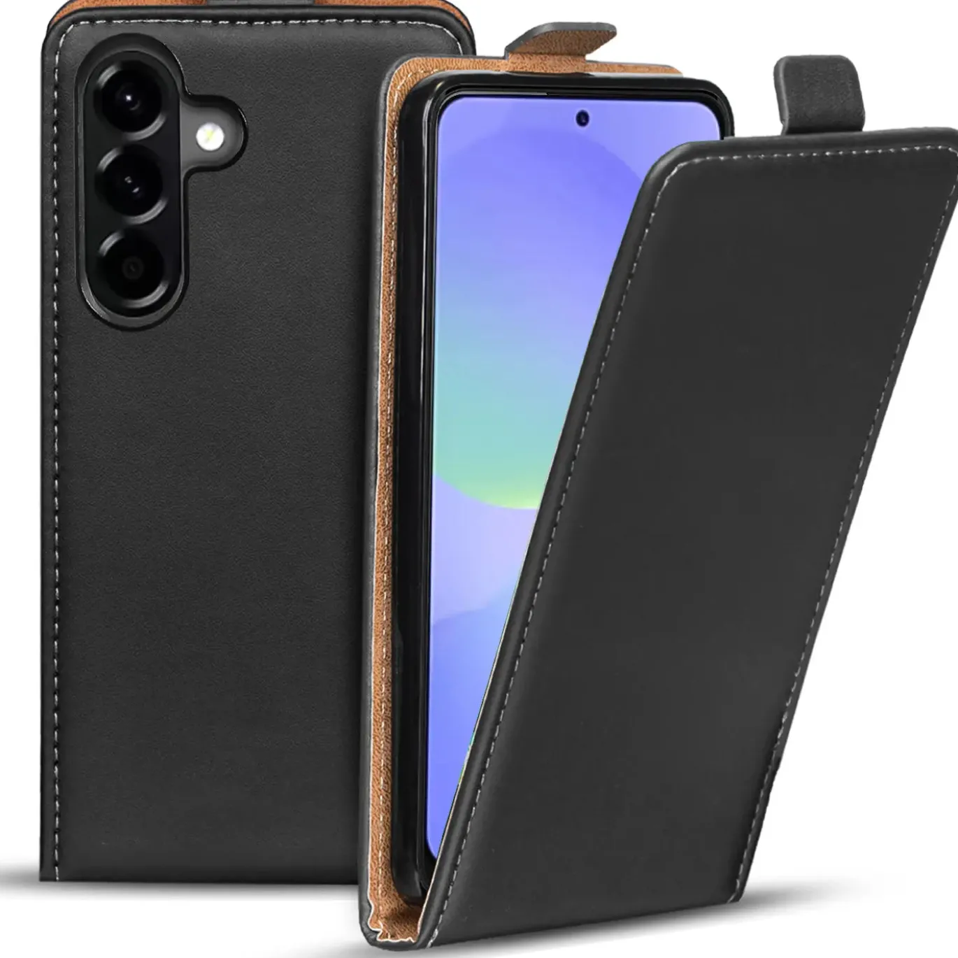 Klassische Flip-Hülle für Samsung Galaxy A37 5G - Kunstleder Case zum Aufklappen