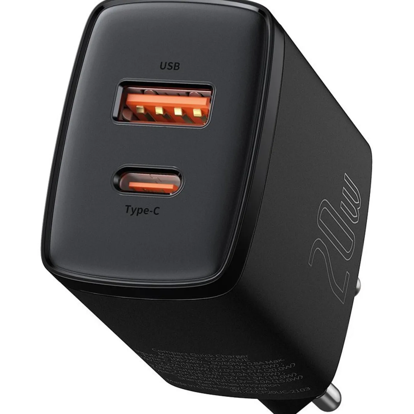 Netz-Ladegerät Baseus Compact - CCXJ-B01 - Schwarz