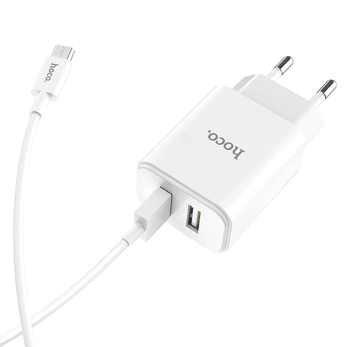 Netz-Ladegerät Hoco - C62A microUSB Weiss