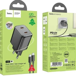 Netz-Ladegerät Hoco - N42 GaN Typ C Set