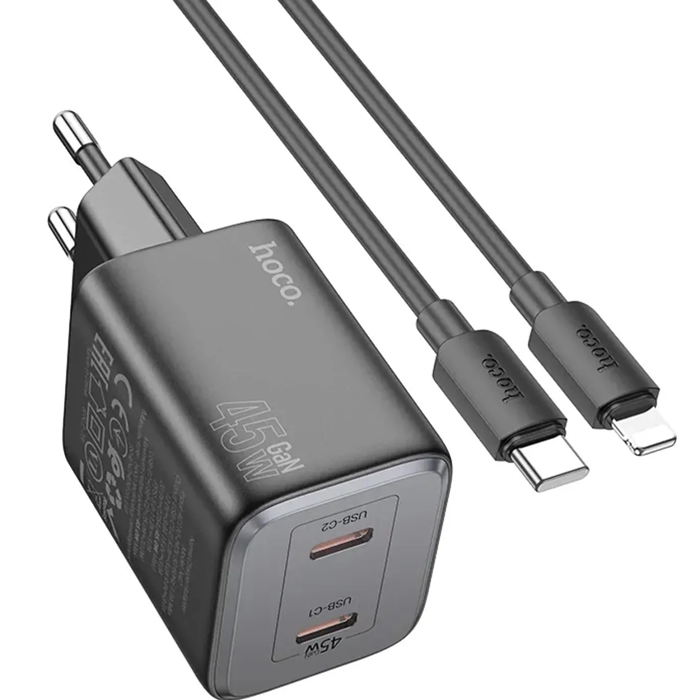 Netz-Ladegerät Hoco - N42 GaN Lightning Set