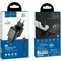 Netz-Ladegerät Hoco - N2 microUSB - Schwarz
