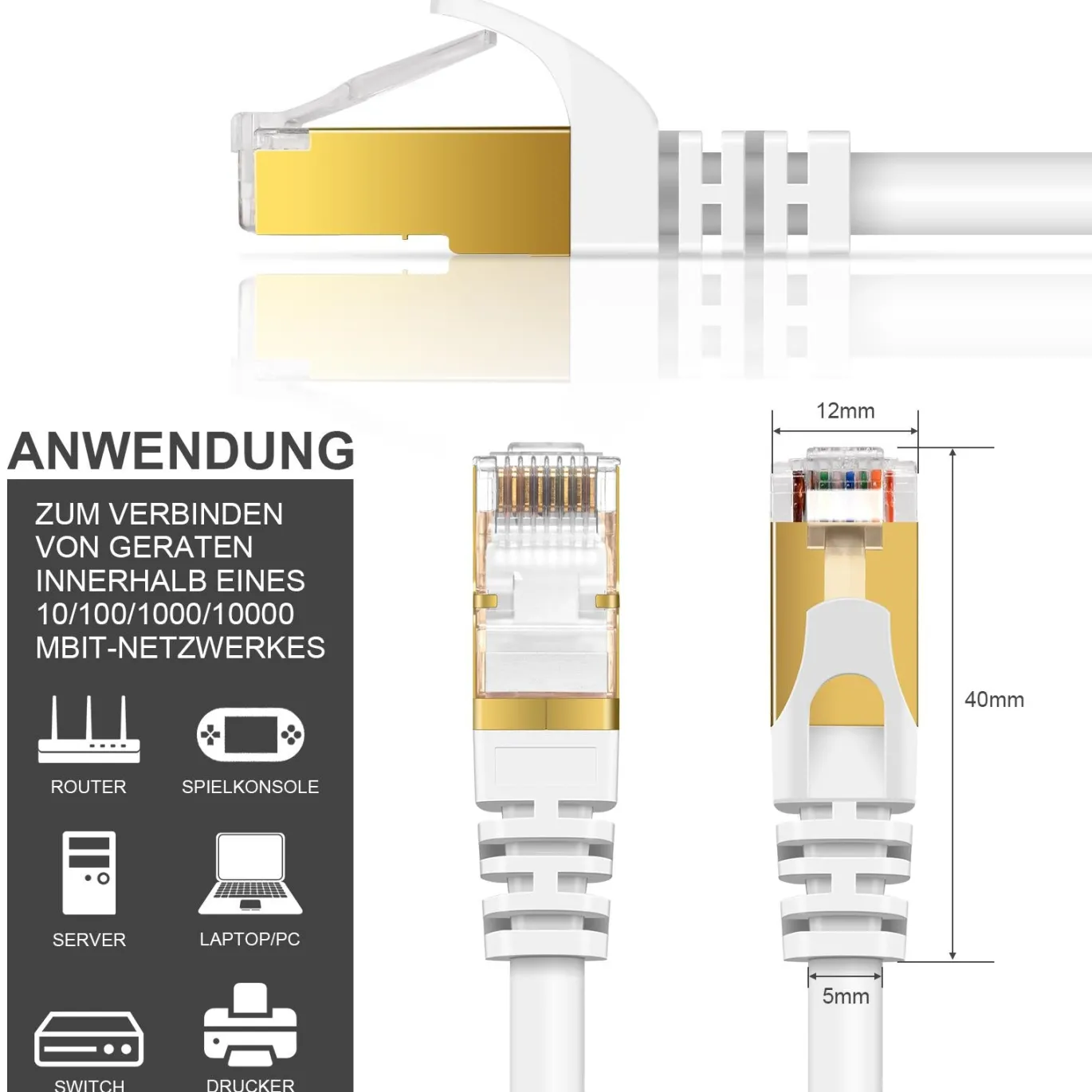 Patch RUND Kabel Cat7 - PC-700A - 50M