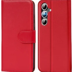 Premium Klapphülle für Samsung Galaxy S26 - Kunstleder Tasche mit Kartenfächern & Standfunktion
