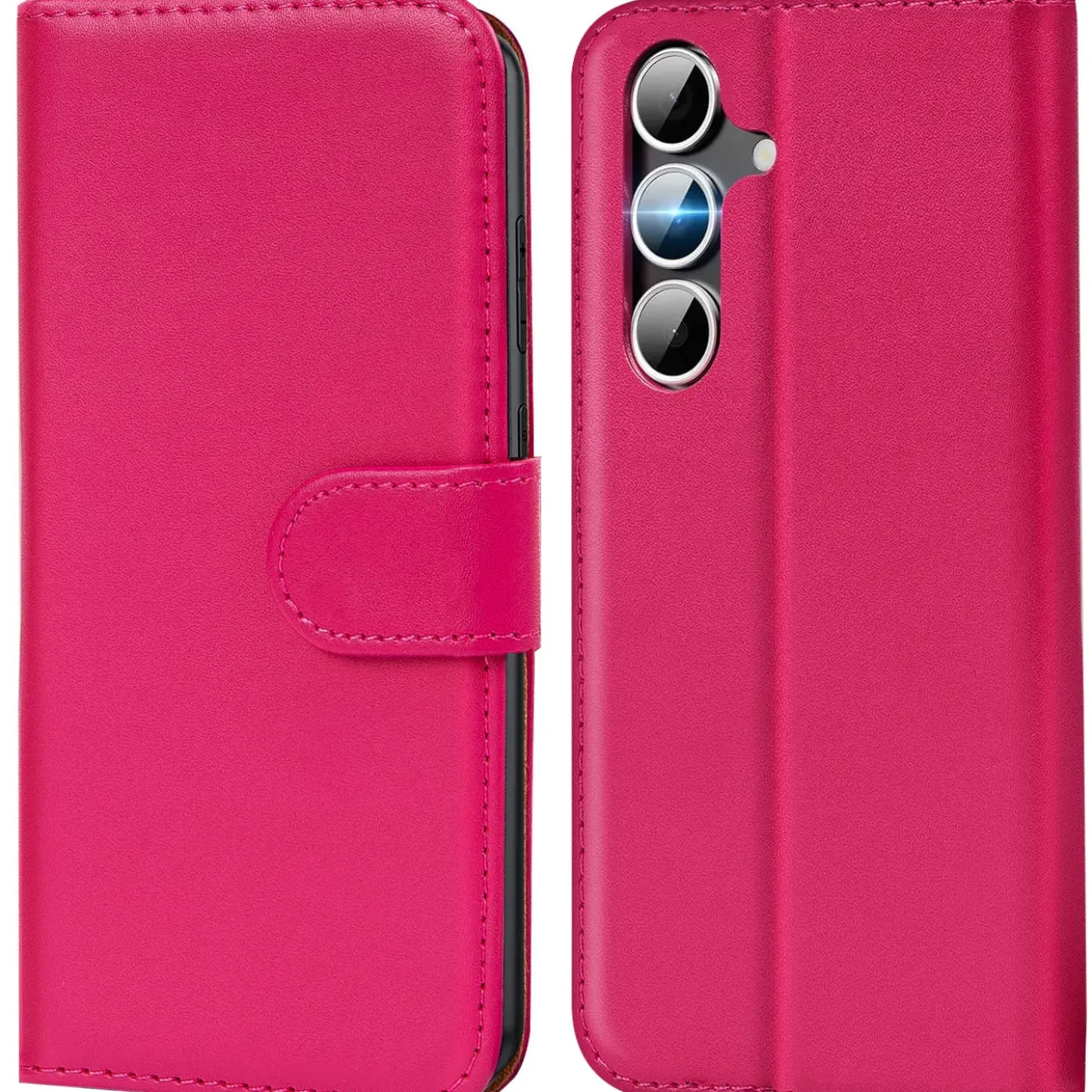 Premium Klapphülle für Samsung Galaxy S26 - Kunstleder Tasche mit Kartenfächern & Standfunktion