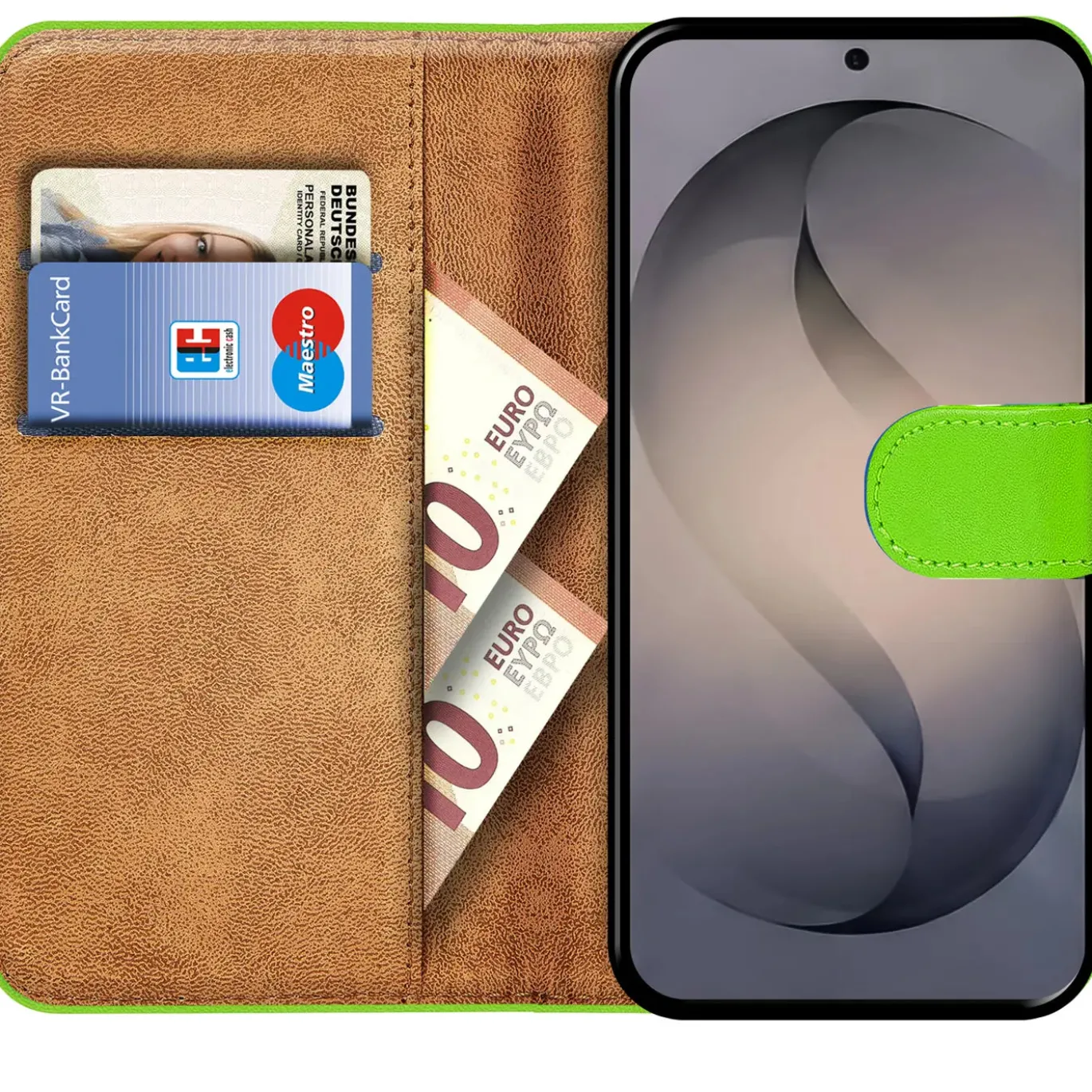 Premium Klapphülle für Samsung Galaxy S26 - Kunstleder Tasche mit Kartenfächern & Standfunktion