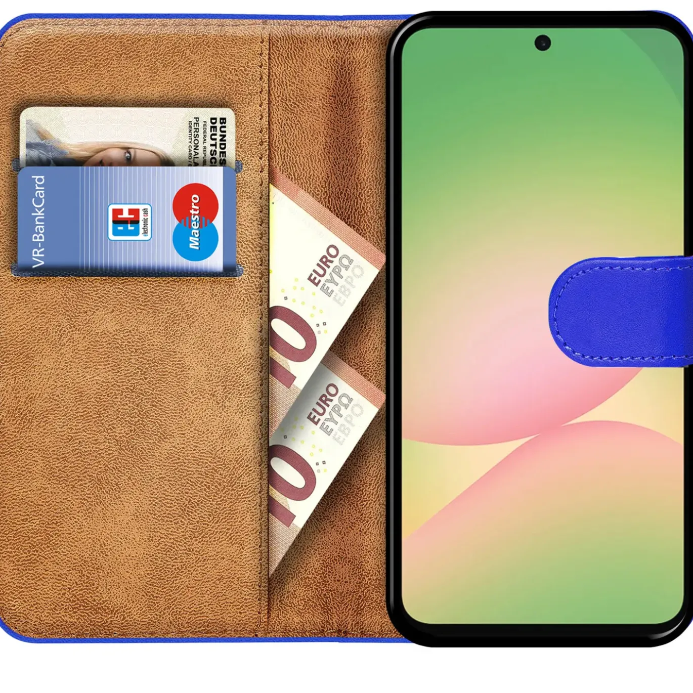 Premium Klapphülle für Samsung Galaxy A37 5G - Kunstleder Tasche mit Kartenfächern & Standfunktion