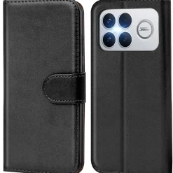 Premium Klapphülle für Xiaomi Poco F8 Ultra - Kunstleder Tasche mit Kartenfächern & Standfunktion