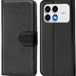 Premium Klapphülle für Xiaomi Poco F8 Pro - Kunstleder Tasche mit Kartenfächern & Standfunktion