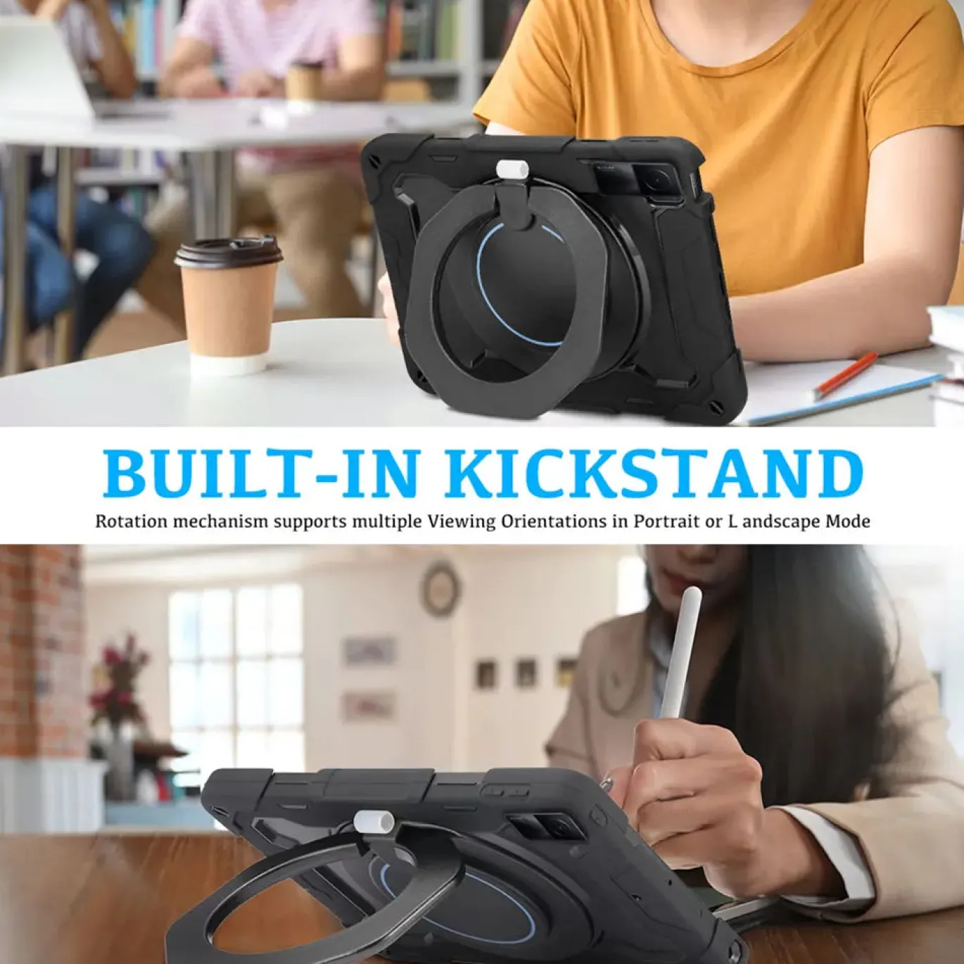 Redmi Pad SE - Armor Case mit Ständer & Schultergurt