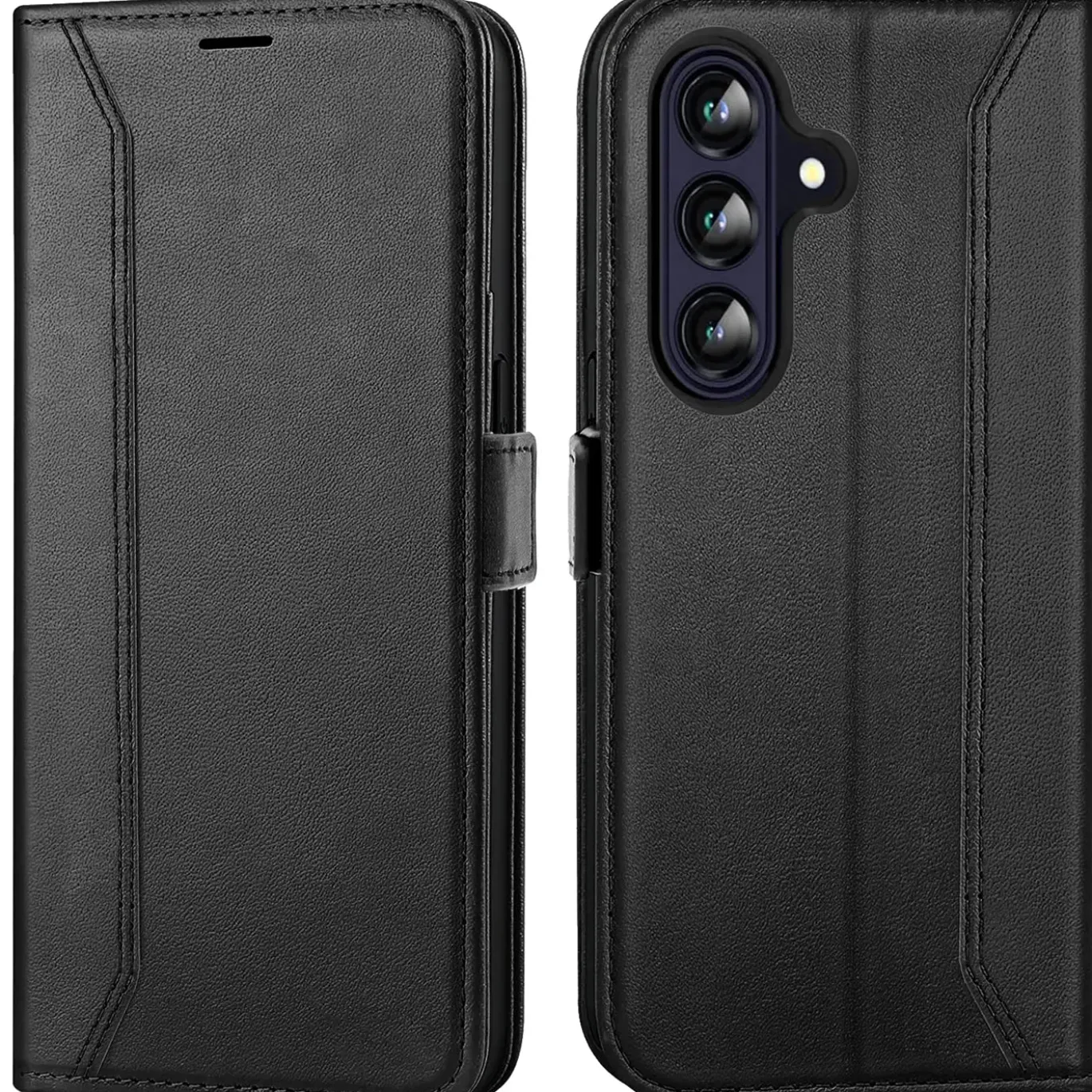 RFID Klapphülle für Samsung Galaxy A57 5G - PU-Leder Tasche mit 3 Kartenfächern