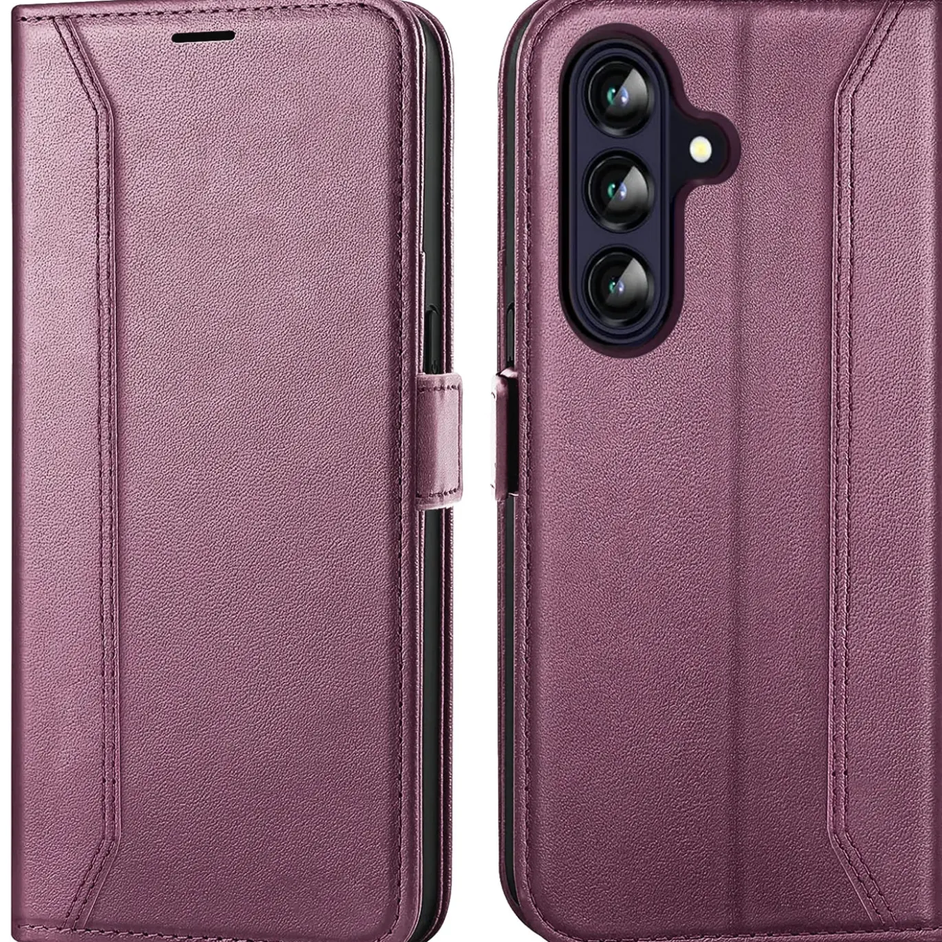RFID Klapphülle für Samsung Galaxy A57 5G - PU-Leder Tasche mit 3 Kartenfächern