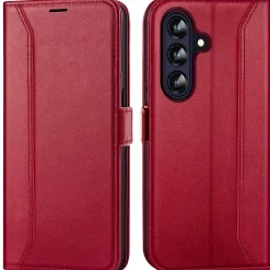 RFID Klapphülle für Samsung Galaxy A57 5G - PU-Leder Tasche mit 3 Kartenfächern