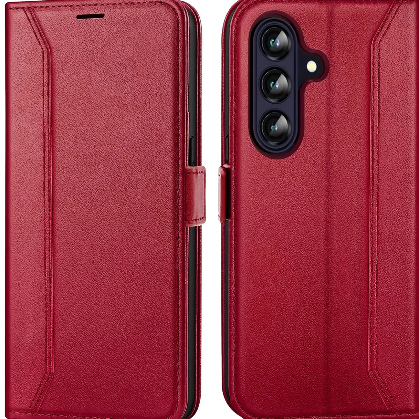 RFID Klapphülle für Samsung Galaxy A57 5G - PU-Leder Tasche mit 3 Kartenfächern