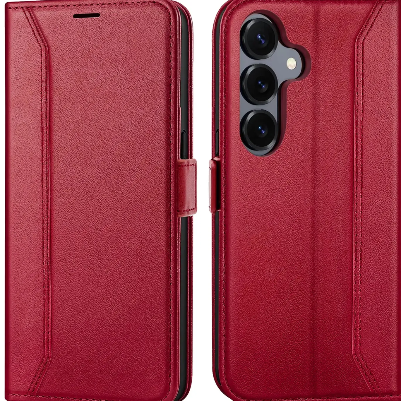 RFID Klapphülle für Samsung Galaxy S26 Plus - PU-Leder Tasche mit 3 Kartenfächern