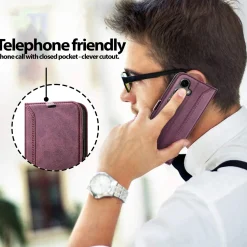 RFID Klapphülle für Samsung Galaxy S26 Plus - PU-Leder Tasche mit 3 Kartenfächern