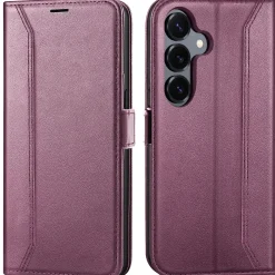 RFID Klapphülle für Samsung Galaxy S26 Plus - PU-Leder Tasche mit 3 Kartenfächern
