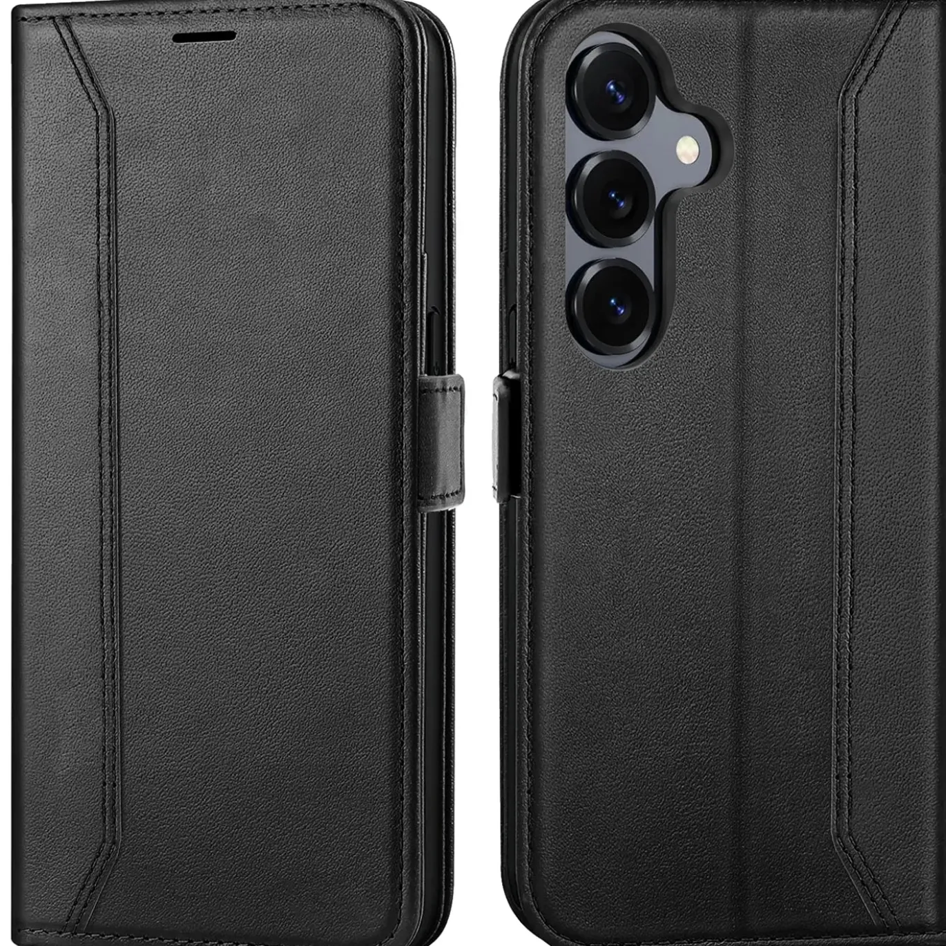 RFID Klapphülle für Samsung Galaxy S26 Plus - PU-Leder Tasche mit 3 Kartenfächern
