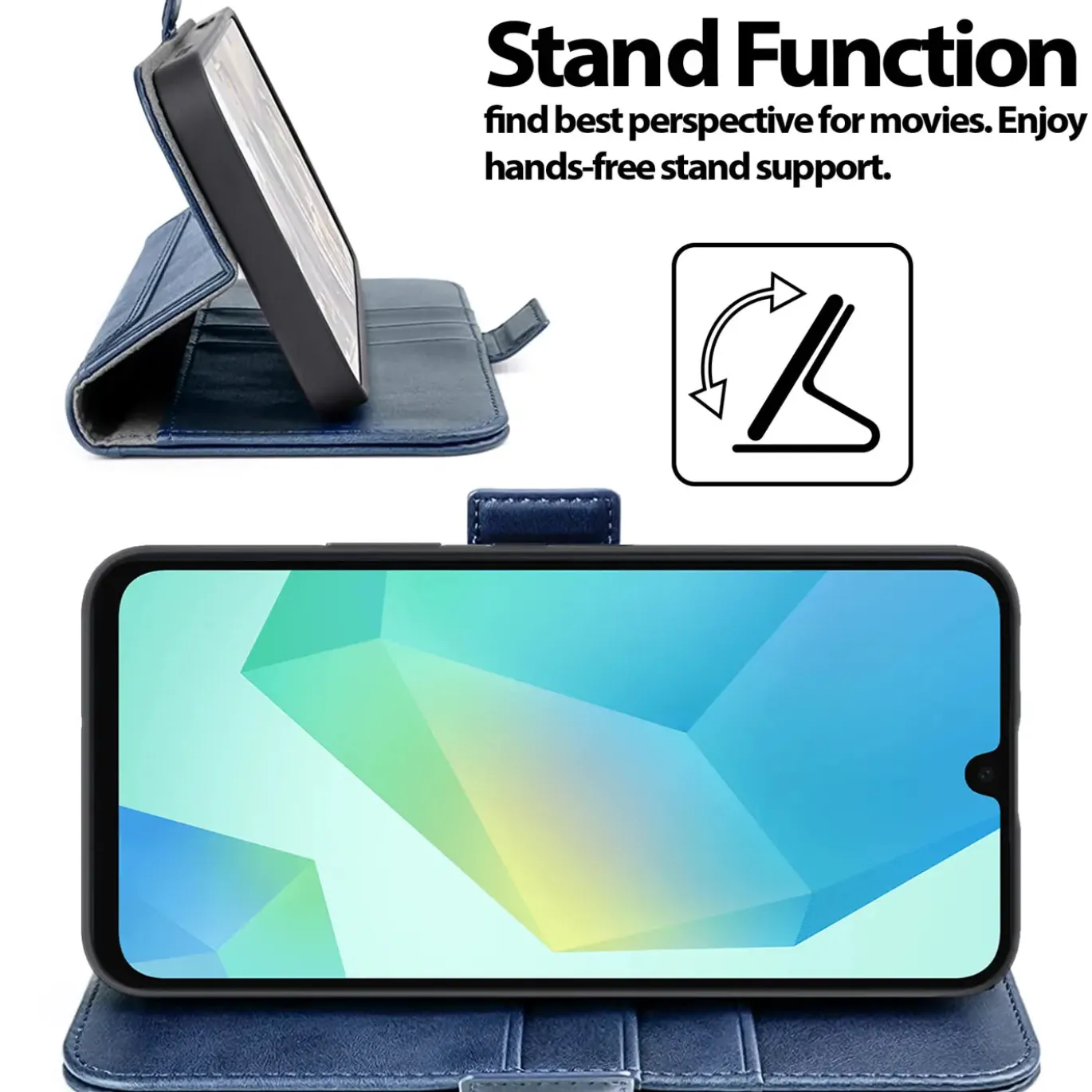 RFID Klapphülle für Samsung Galaxy A27 5G - PU-Leder Tasche mit 3 Kartenfächern