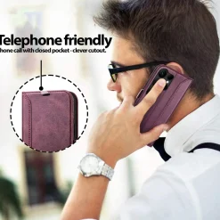 RFID Klapphülle für Samsung Galaxy S26 Ultra - PU-Leder Tasche mit 3 Kartenfächern
