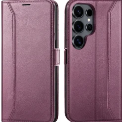 RFID Klapphülle für Samsung Galaxy S26 Ultra - PU-Leder Tasche mit 3 Kartenfächern