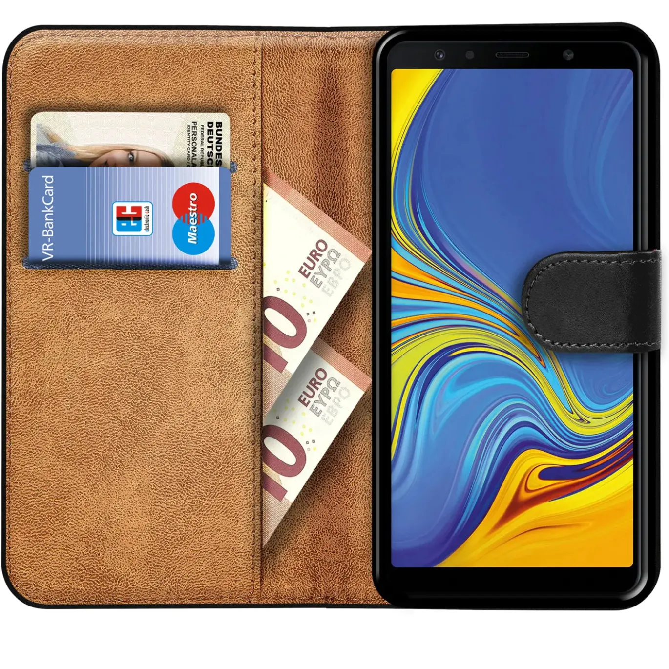 Samsung Galaxy A9 2018 - Klapphülle mit Kartenfächern