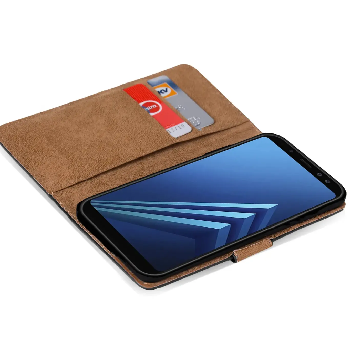 Samsung Galaxy A8 2018 - Klapphülle mit Kartenfächern