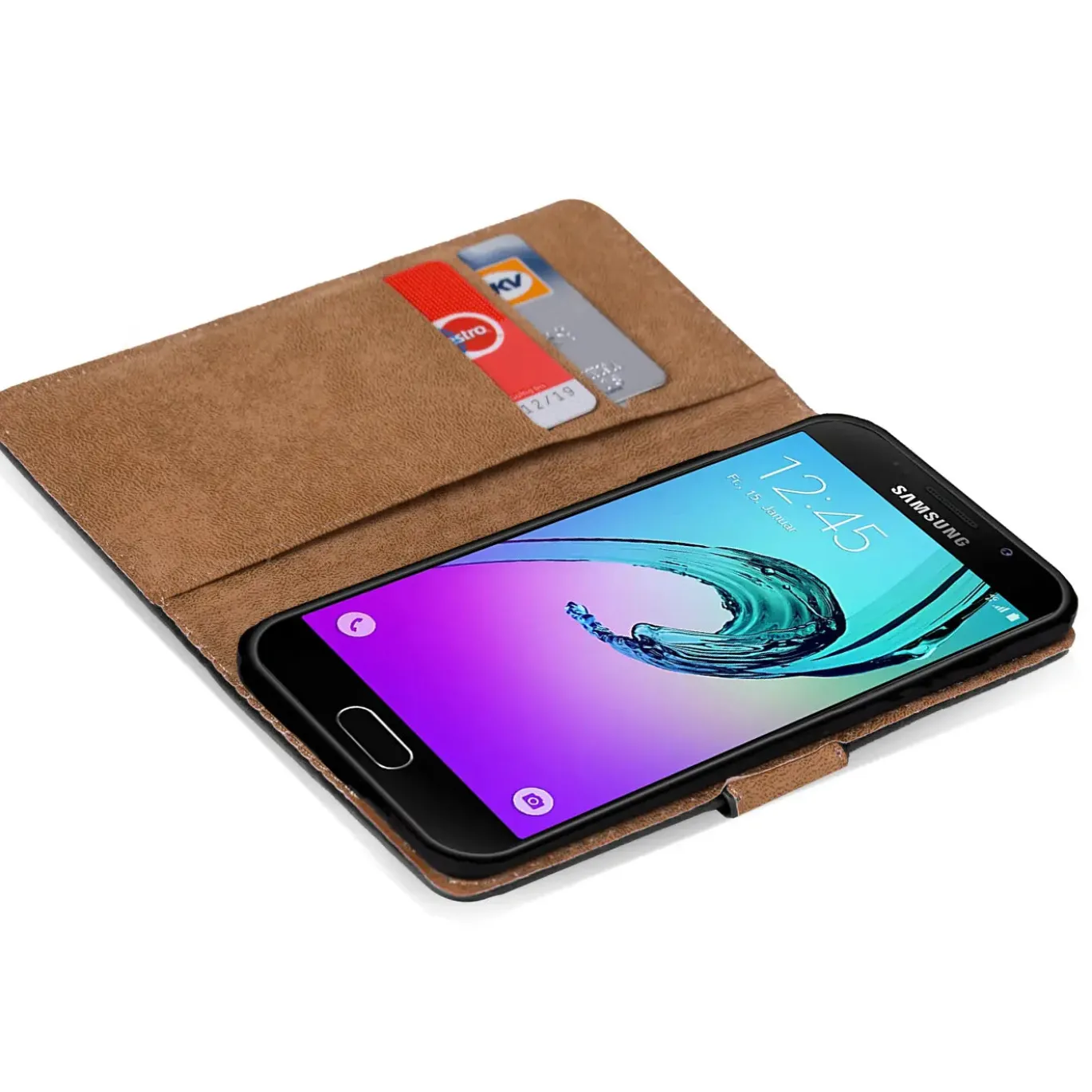 Samsung Galaxy A3 2016 - Klapphülle mit Kartenfächern
