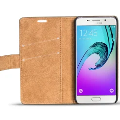 Samsung Galaxy A3 2016 - Retro Klapphülle mit Karten- & Geldfach