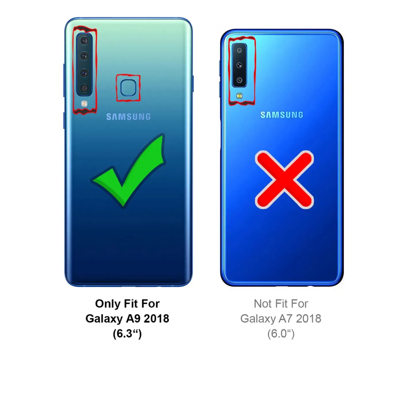 Samsung Galaxy A9 2018 - Schlichte Handyhülle Schutz - Schlankes Design
