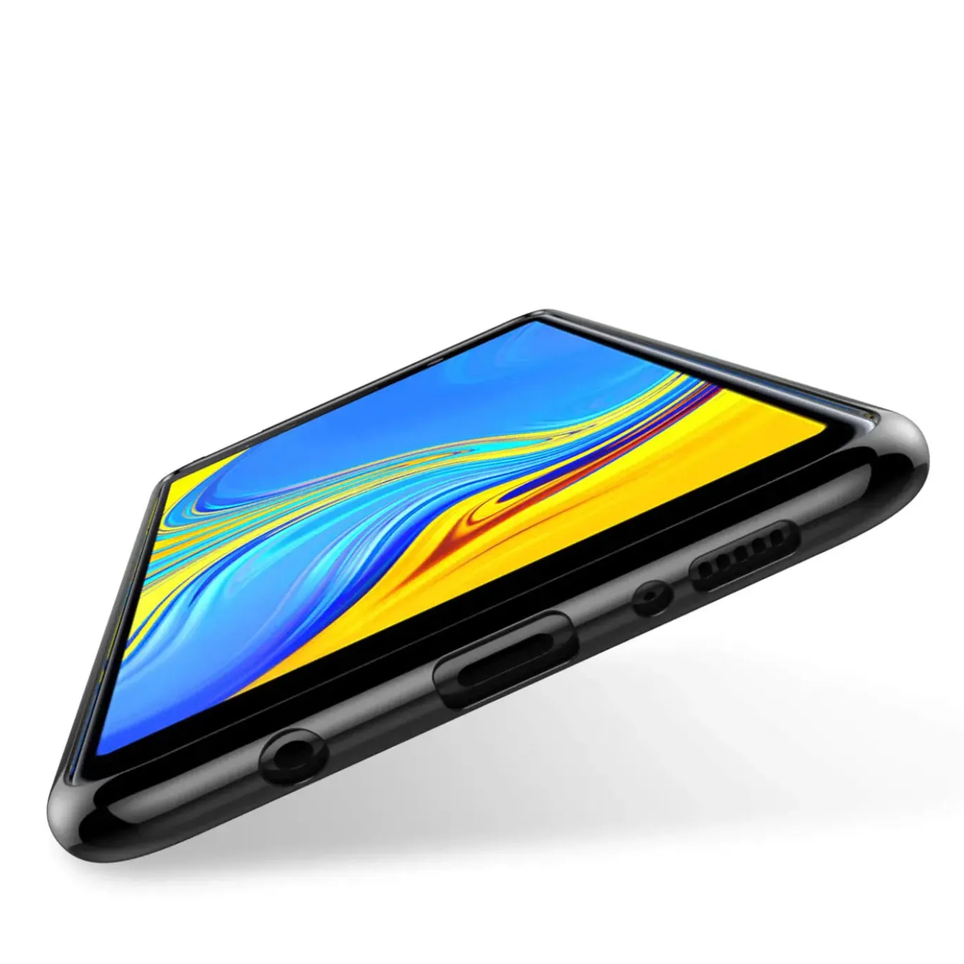 Samsung Galaxy A9 2018 - Transparente Hülle mit Akzenten
