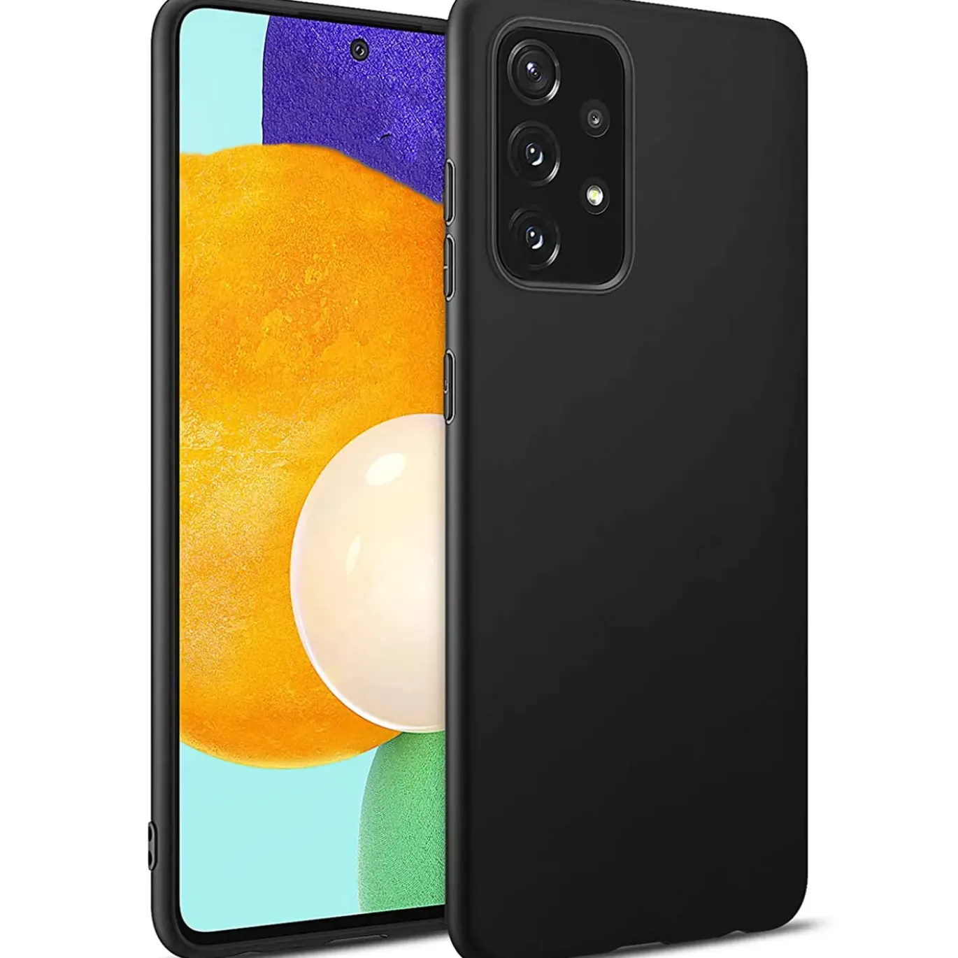 Samsung Galaxy A52 / A52 5G / A52S 5G - Slim Silikon Backcover Schwarz