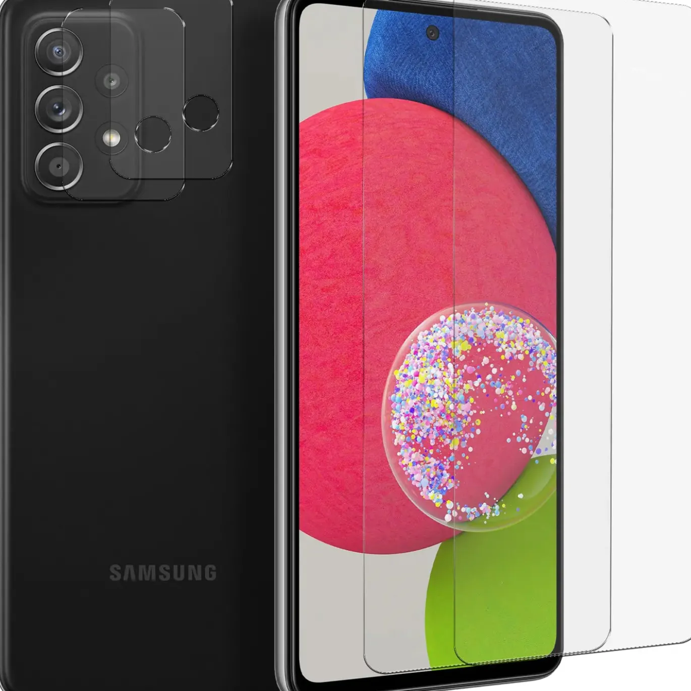 Samsung Galaxy A52 / A52 5G / A52S 5G - 9H Displayschutzfolie 2x Display & Kamera